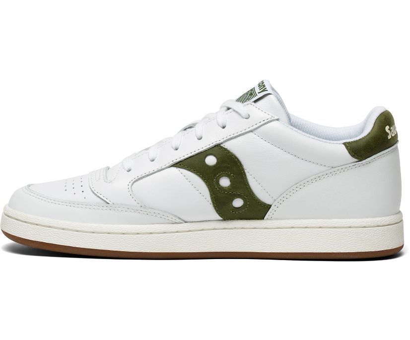 Women's Saucony Jazz Court Originals White / Olive | Singapore 043JPQJ